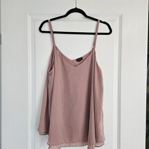 Torrid Sophia Swing Rose Pink V-Neck Camisole Size 1